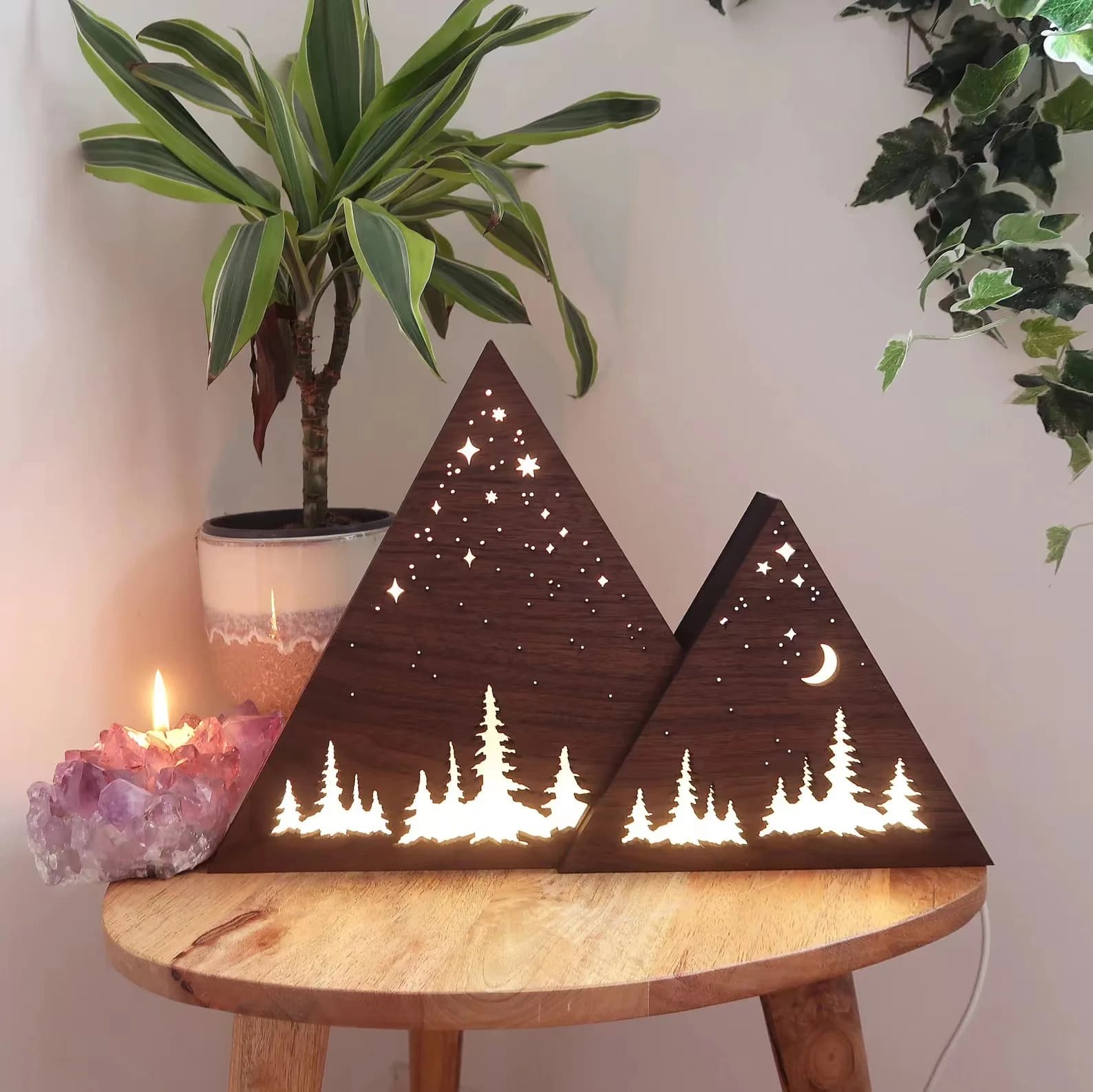Innovative hanging ornaments Home decoration Wood hollow handicrafts Handmade gifts