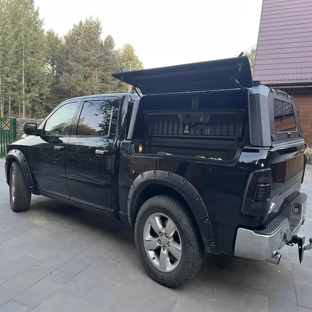 Aluminum Truck Canopy for Dodge Ram 1500 2500 with Rambox 2019-2025 5.7ft 6.4ft Bed Cap Camper Shell Offroad Overlanding Topper
