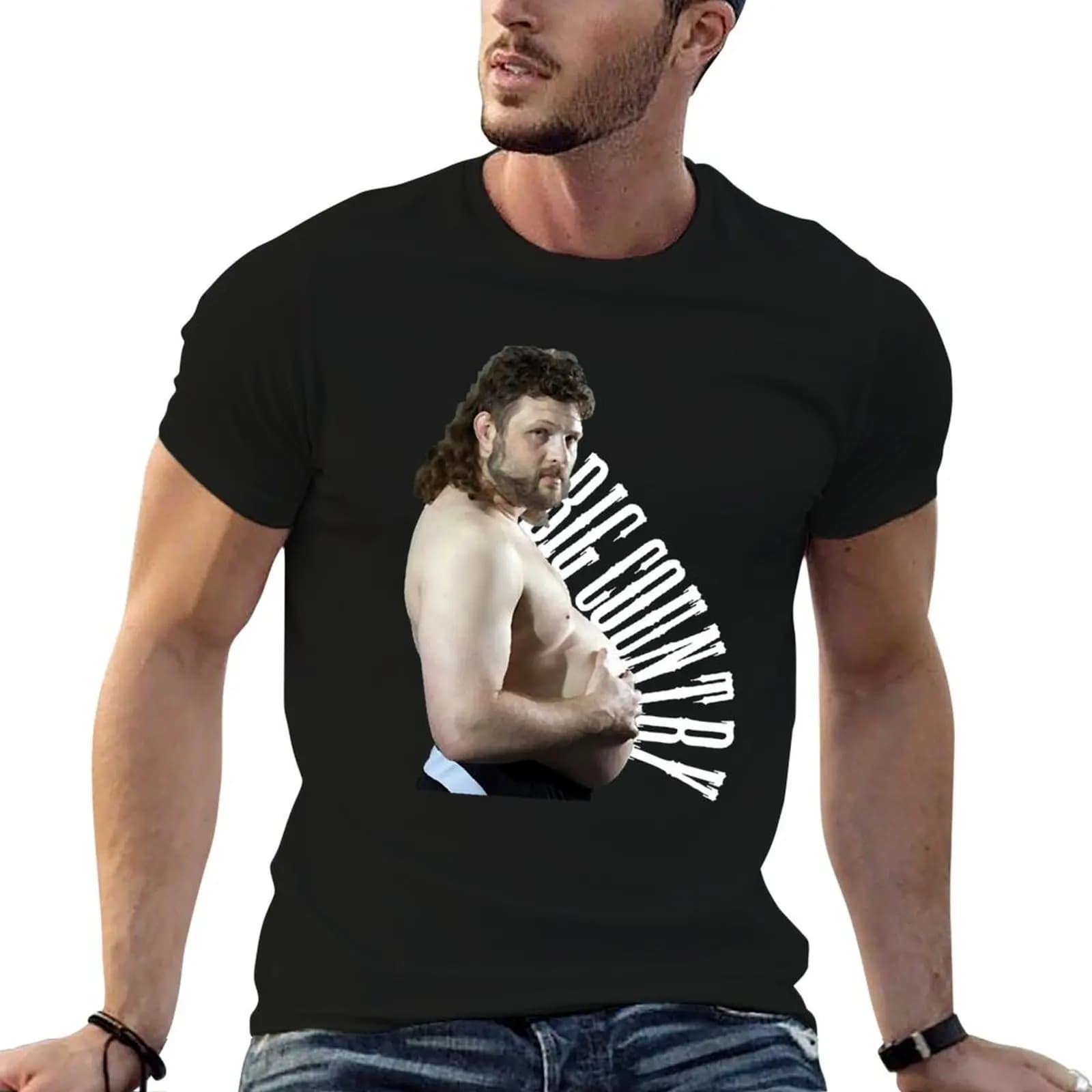 Roy Nelson Big Country Vintage T Classic Retro Graphic Tee T-Shirt kawaii clothes aesthetic clothes mens workout shirts