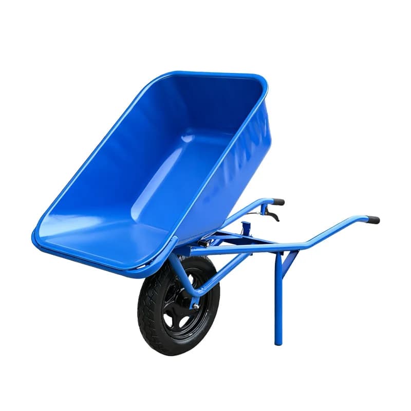 Thickened single-wheel trolley, agricultural single-wheel double-wheel construction site bucket truck to carry sediment