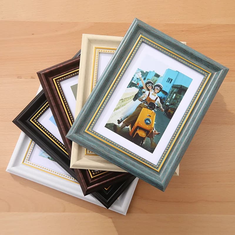 European Style Creative Retro Photo Frame Picture Hanging Ornament Wall Display for Wedding Room Decoration