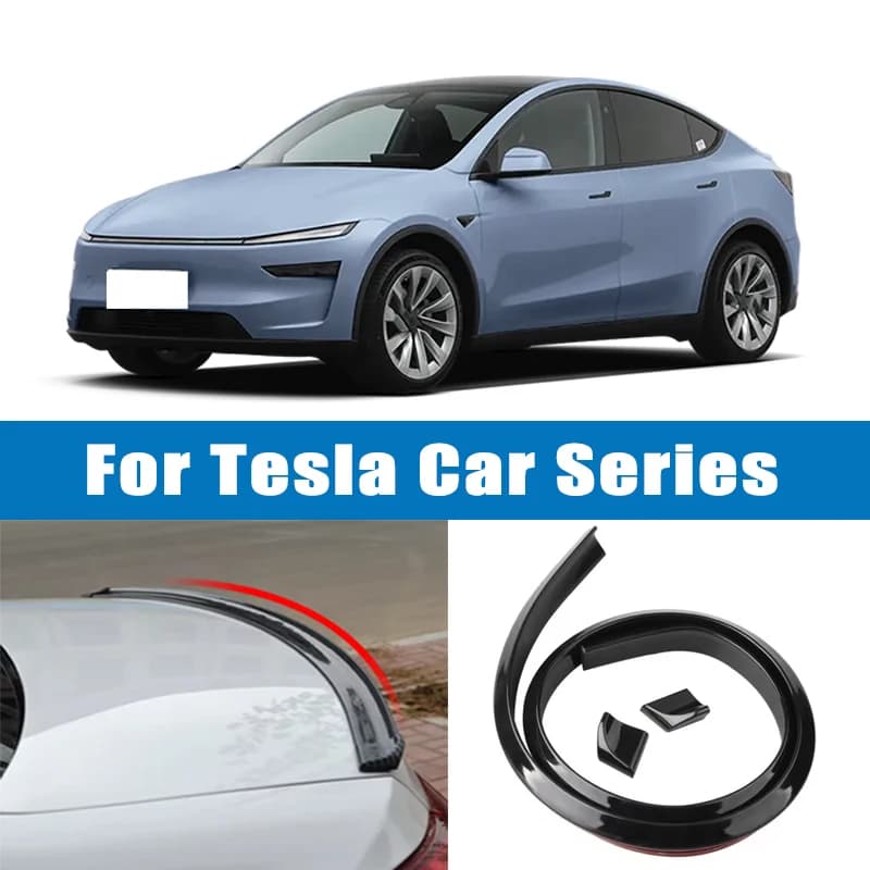 1.5M 5D Carbon Fiber Spoiler Refit Tail Auto Trunk Lid Gap Tail Decoration Sealing Strip For Tesla Model 2 3 Y S X Cybertruck