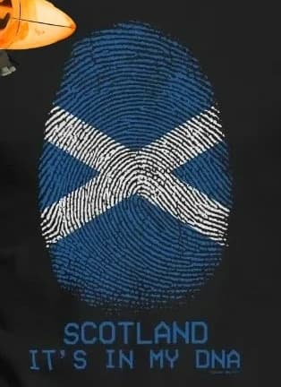 Scottish DNA Fingerprint Flag Scotland Football T-Shirt. Summer Cotton Short Sleeve O-Neck Mens T Shirt New S-3XL