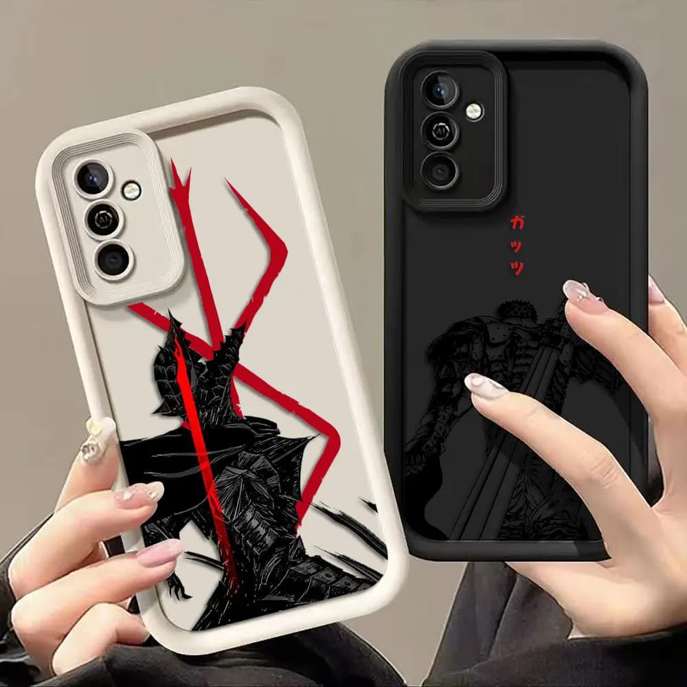 Berserk Guts Sketch Phone Case For Samsung Galaxy S26 S25 S24 S23 S22 S21 FE S20 ULTRA PLUS Cover Silicone Case Shell Funda Capa
