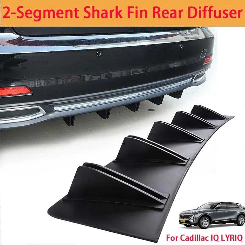 For Cadillac IQ LYRIQ Shark Fin Rear Diffuser Split Chassis Spoiler Auto Aerodynamic Parts Aerodynamic Modification