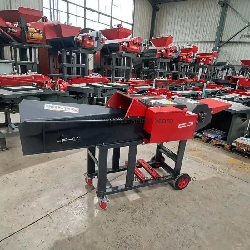 Factory Direct 220V/380V  Cow Sheep Animal Fodder Chaff Cutter Machine Farm Livestock Grass Chopper