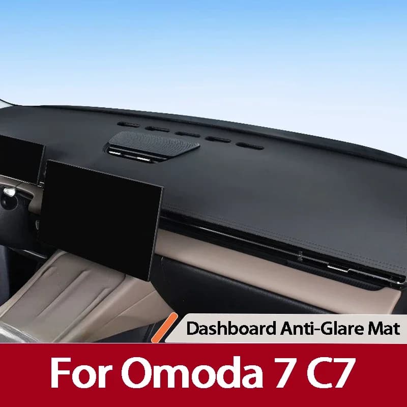 For Omoda 7 C7 PHEV SHS 2025 2026 Leather Flannel Dashboard Sunshade Mat Heat Insulation Anti Glare Cover Interior Accessories