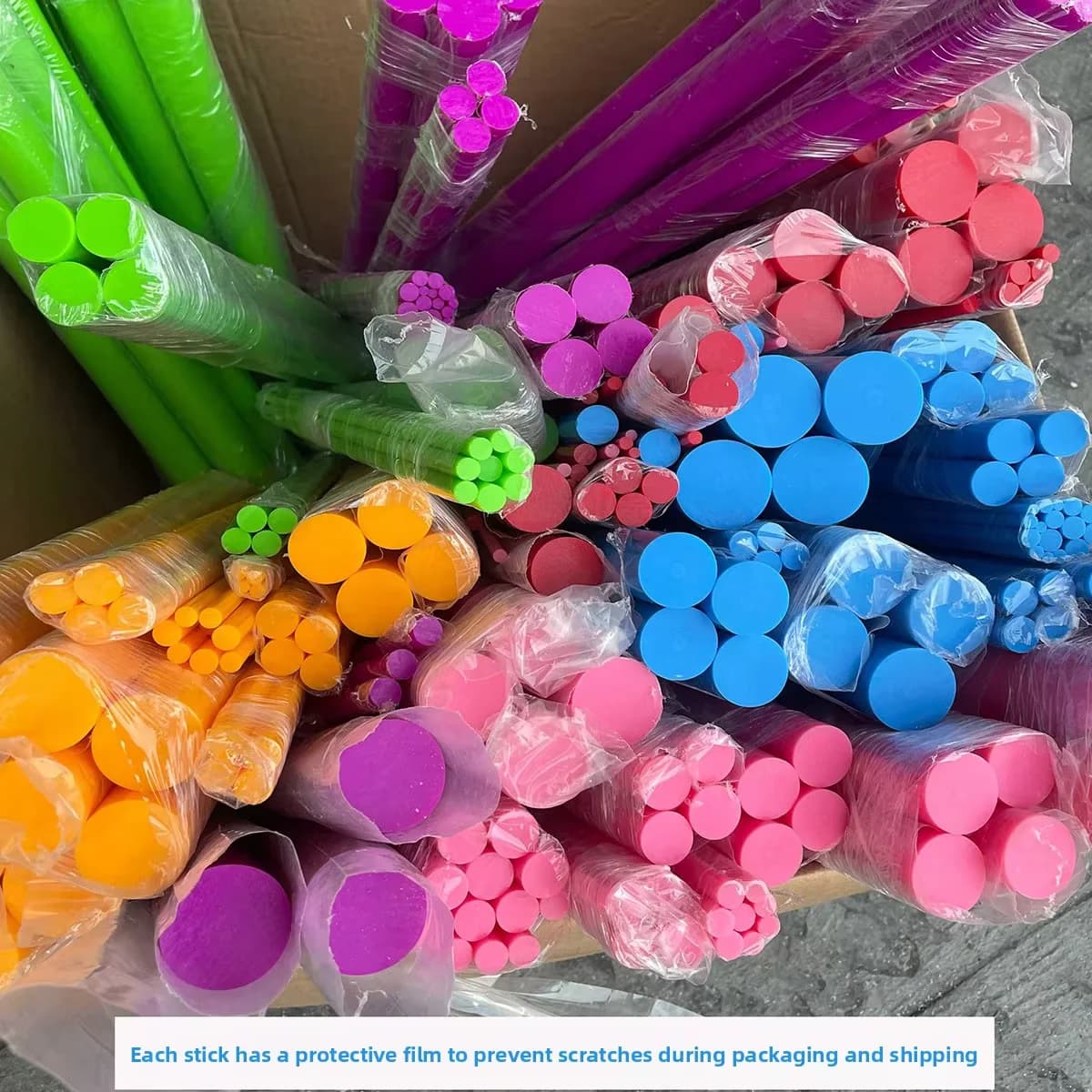 Organic Glass Cylinder Custom Cutting & Fabrication Multi-color Solid PMMA Acrylic Round Rod