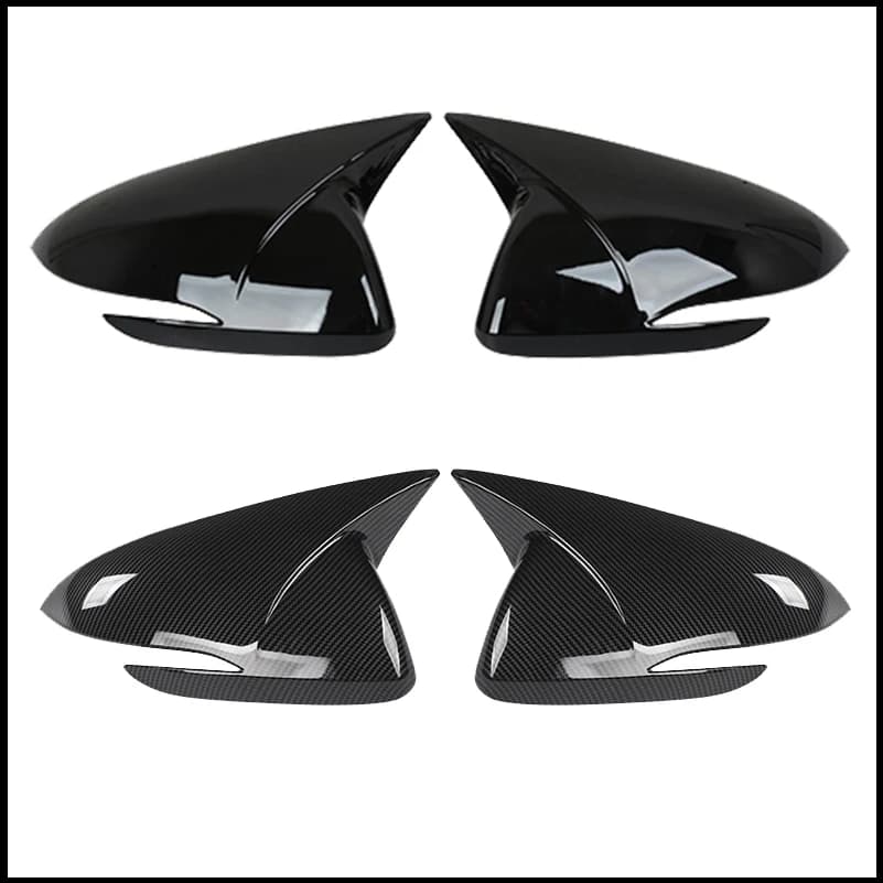 For Hyundai i30 2017-2019 Rearview Mirror Cover Caps Trim With Horn Decorative Frame Car Styling Auto Parts Accessories