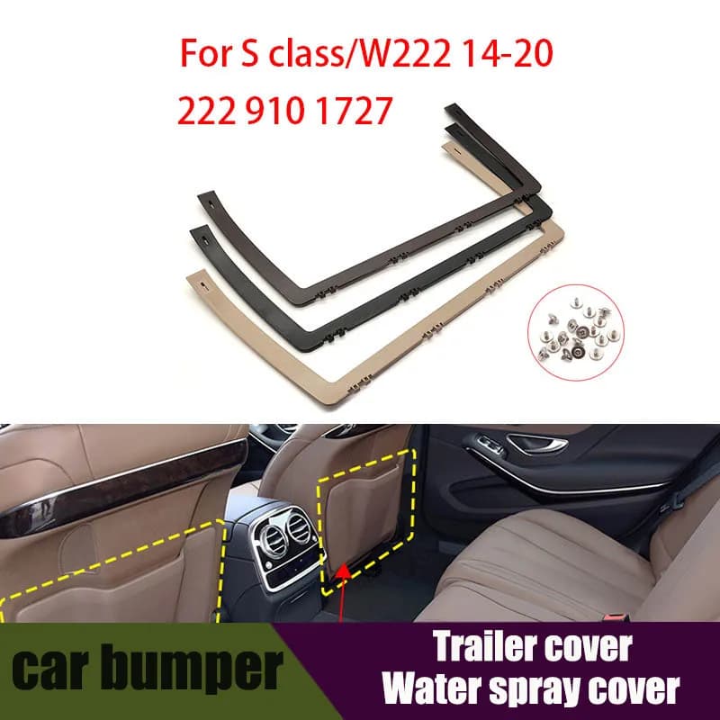 For Mercedes W222 Car Front Seatback Pocket Panel Cover Seat Storage Pocket Bracket For Benz S Class S320 S350 S400 2014-2020
