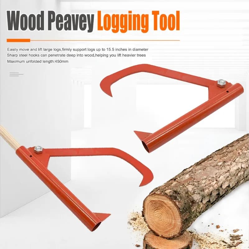 Portable Woodworking Firewood Splitter Survival Supplies Manual Log Splitter Multifunctional Wood Peavey Logging Hand Tools