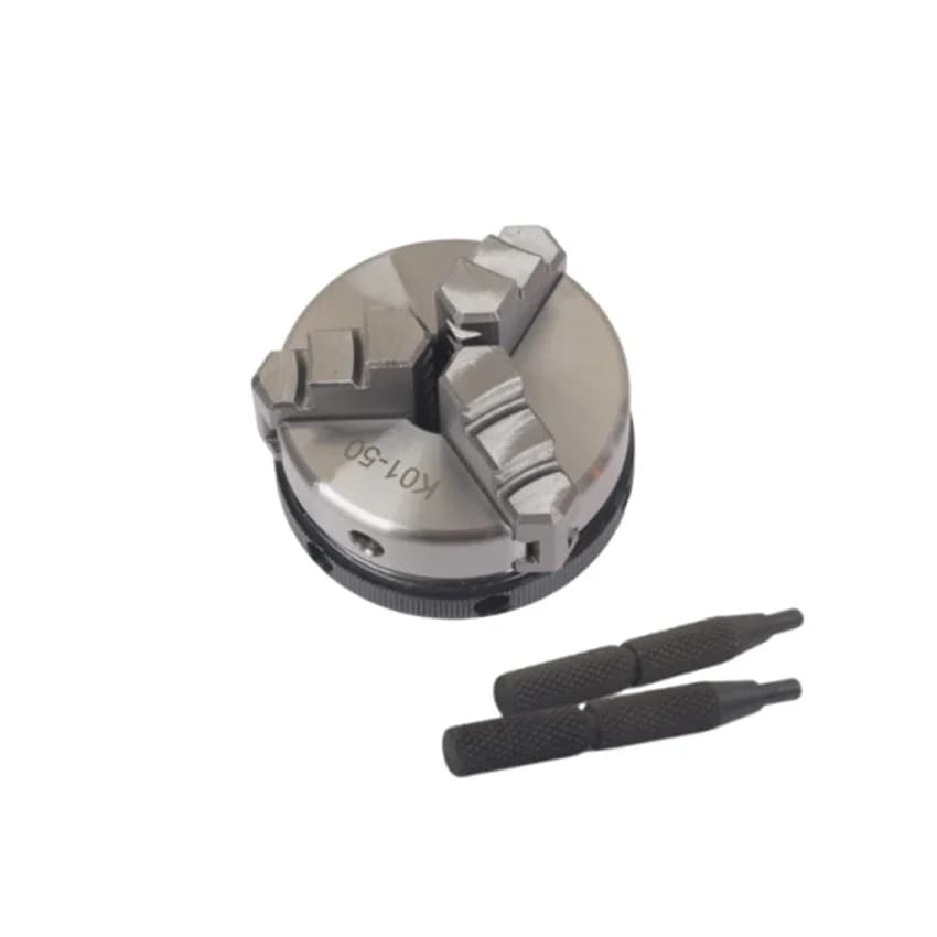 K0150 Three Claw Hand Tight Chuck For DIY Mini Lathe Woodworking Homemade Small Lathe 3 Jaw Hardened Steel Lathe Chuck M14*1