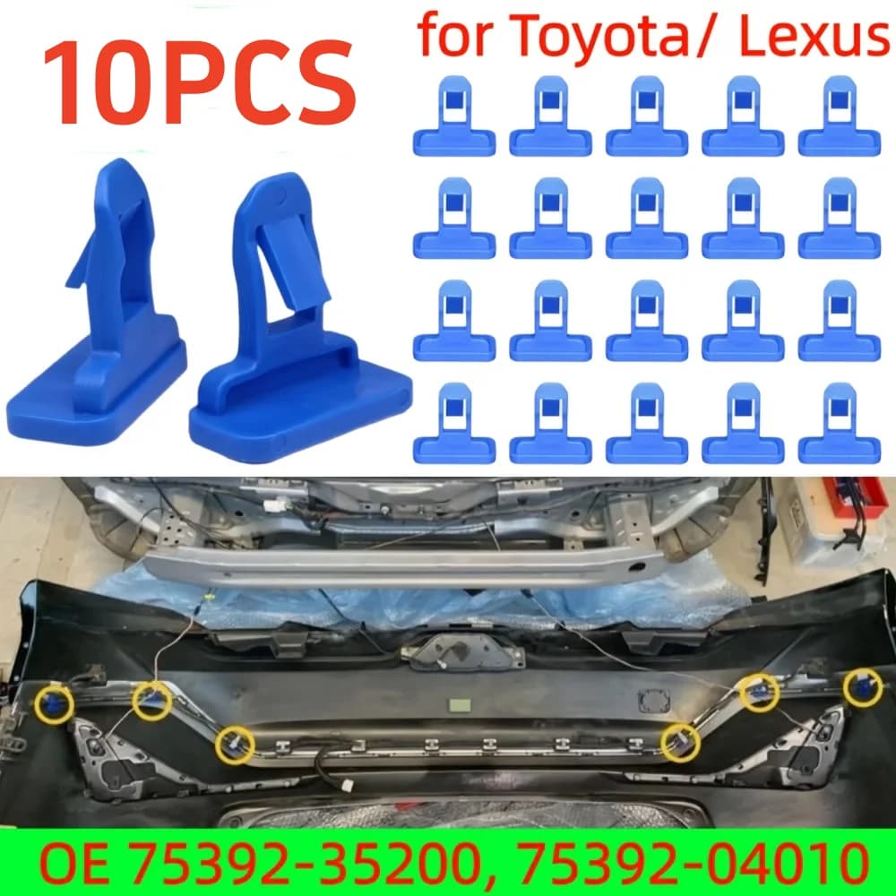 10Pcs Fender Bumper External Blue Car Body Clips For Toyota Camry FJ Cruiser RAV4 Tacoma Lexus GX J120 J150 LFA LX URJ201