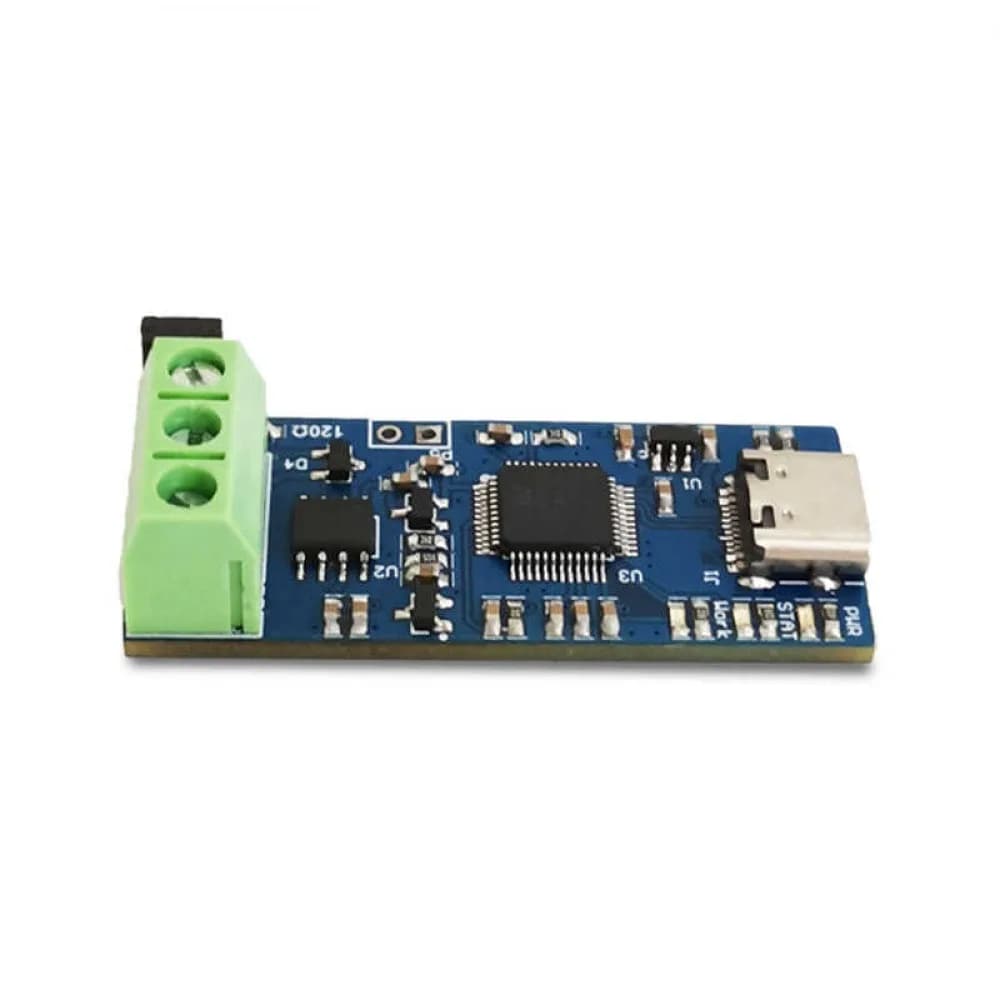 1PCS USB to CAN Module Support CAN FD CAN Bus Analyzer V2.0 CAN Debugging Assistant Board Type-C 5V USB to CAN Module
