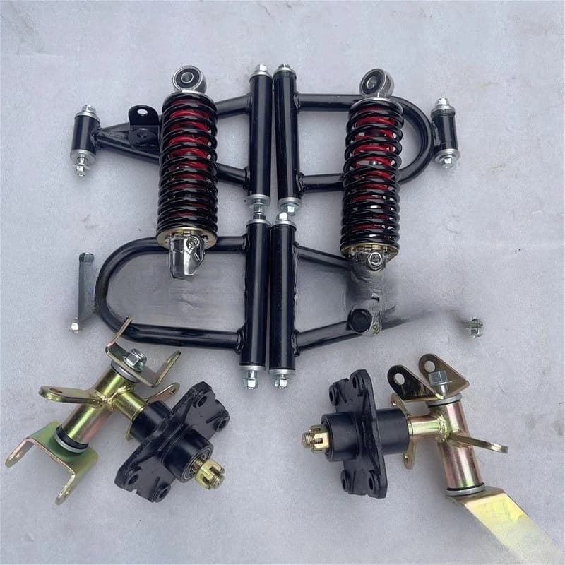 Modified four-wheel electric kart accessories front suspension, beach car arm claw shaft flange shock absorption four holes