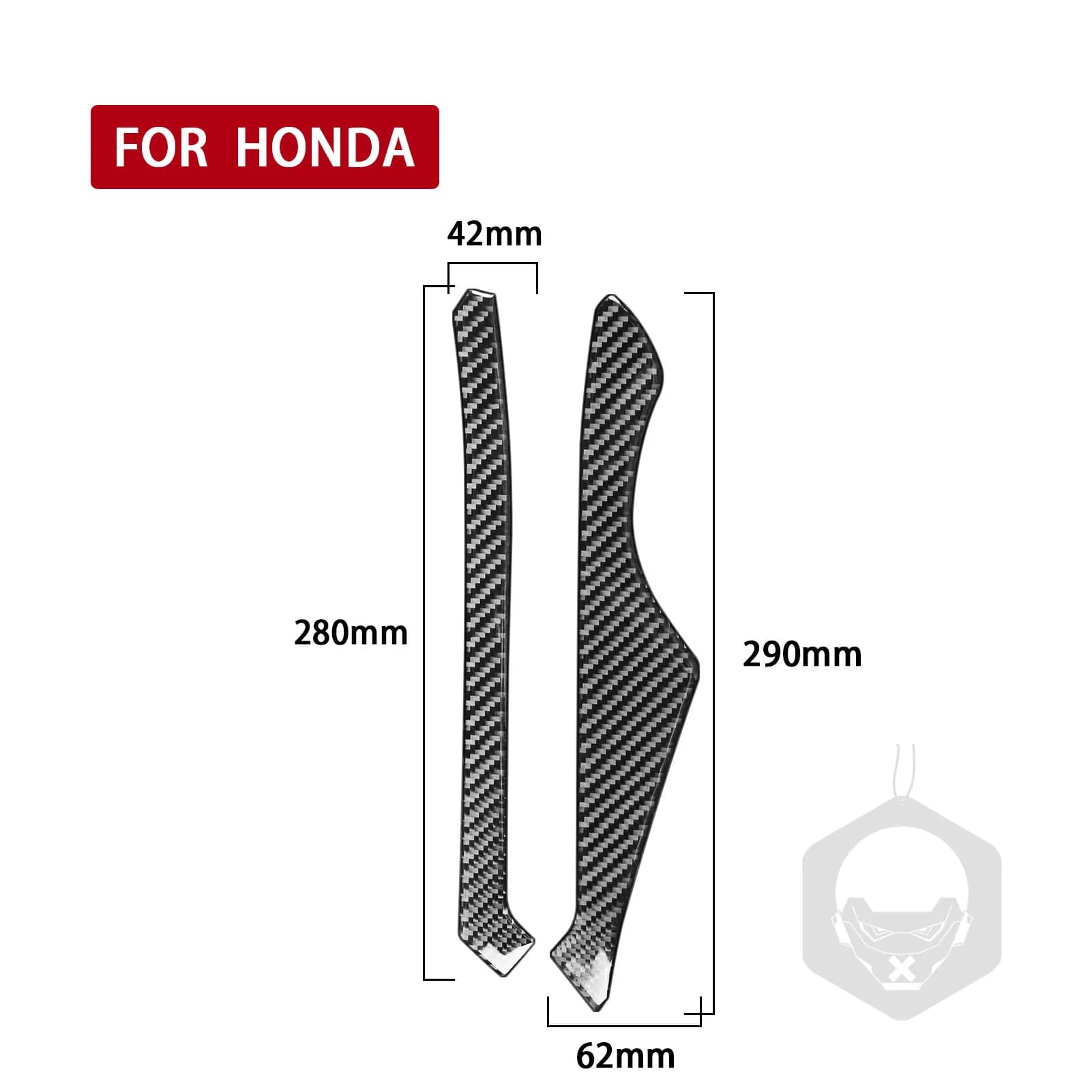 Carbon Fiber Door Protector Panel Collision Buffer Pad Interior Cover Trim Sticker For Honda Civic 2022—2025 Car Accessories
