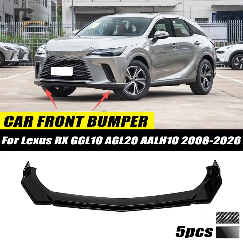 For Lexus RX GGL10 AGL20 AALH10 2008-2026 Front Bumper Lip Front Guard Spoiler High-quality ABS Material Body Kit Front Lip