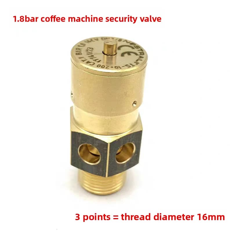 Machine Boiler Safety Valve Pressure Relief Valve 1.8bar High Pressure Protection Valve 3-point Coffee Machine Universal