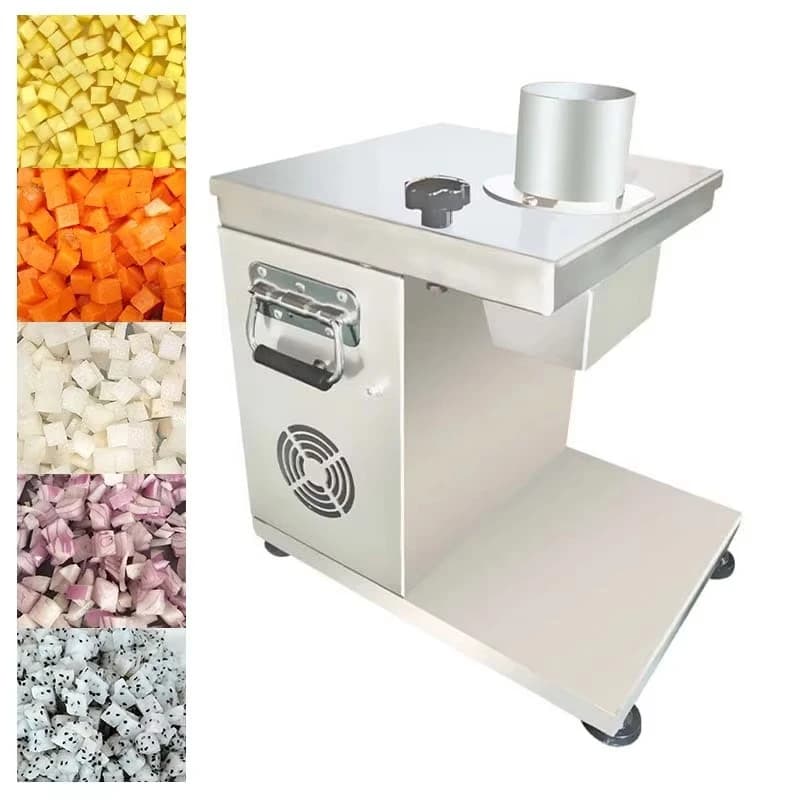 Multifunctional stainless steel vegetable and fruit processing machine for chopping