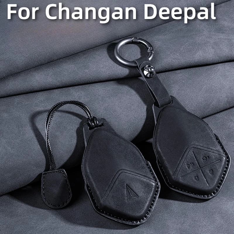 Fit For Changan Deepal S7 S05 SL03 S07 S09 L07 Car Key Card Holder Smart Card Case Suede Protective Shell