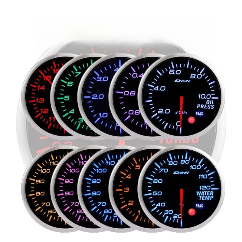 F car modification instrument racing car water temperature and speed turbine pressure air-fuel ratio meter