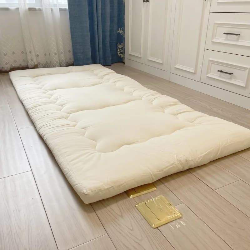 Japanese Shiki Futon Mattress Thicken Tatami Mat Sleeping Pad Foldable Floor Sleeping Guest Bed For Travel Bedding Single