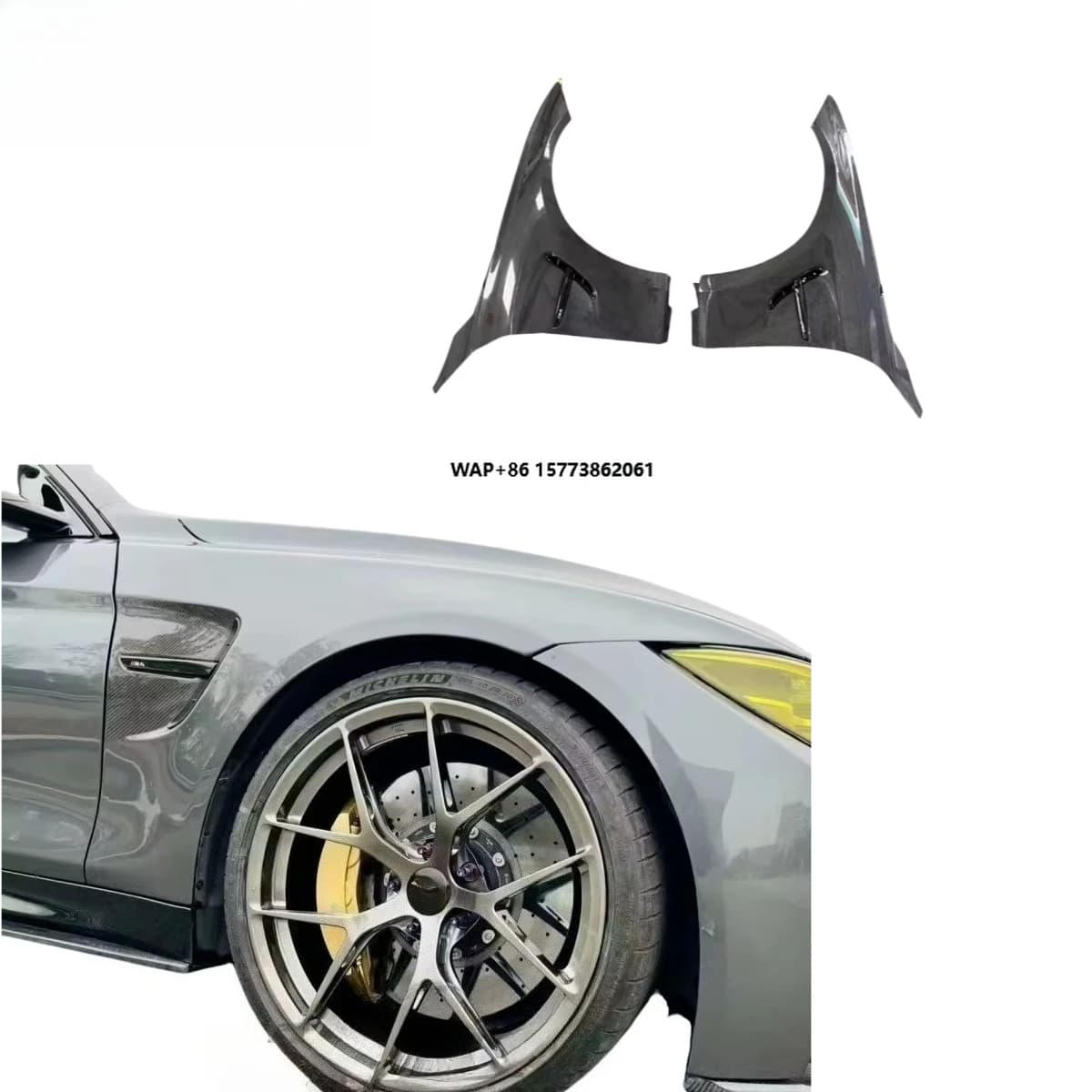 Suitable for 3 Series F30 325i 335i Upgrade F30 M3 Mud Flaps F30 Carbon Fiber Car Mud Flaps