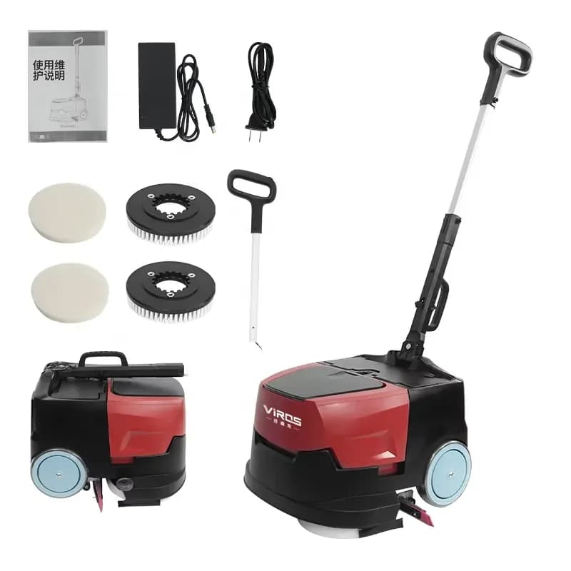 Commercial Li-battery Powered Handheld Floor Scrubber and Dryer Electric Cleaning Machine Suitable for Corner Cleaning