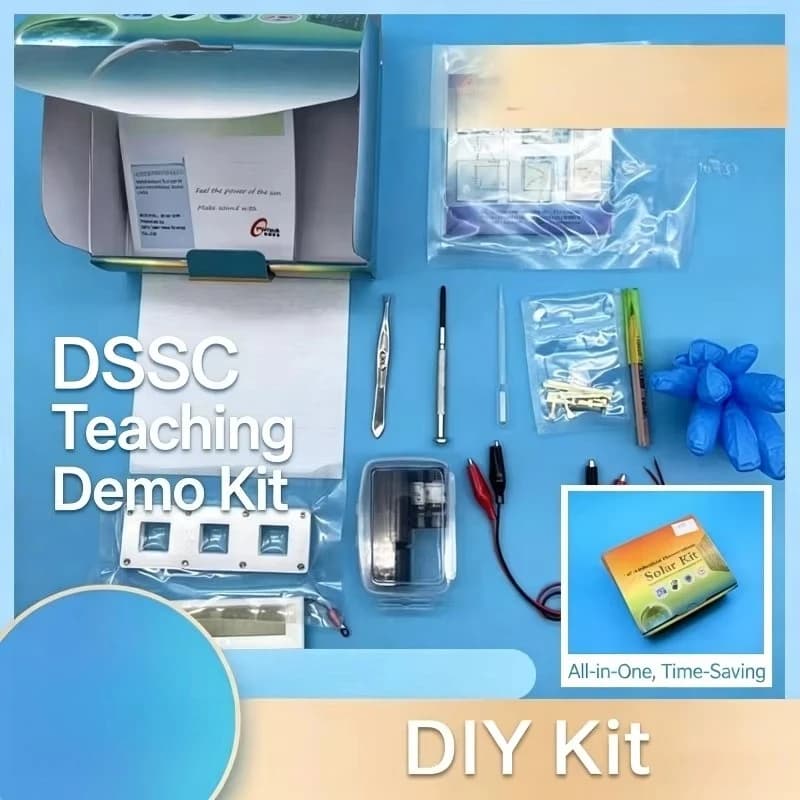Dye-sensitized Solar Cell Teaching Kit, Entry Level Experiment Teaching Demo Accessory for Educational Demonstration