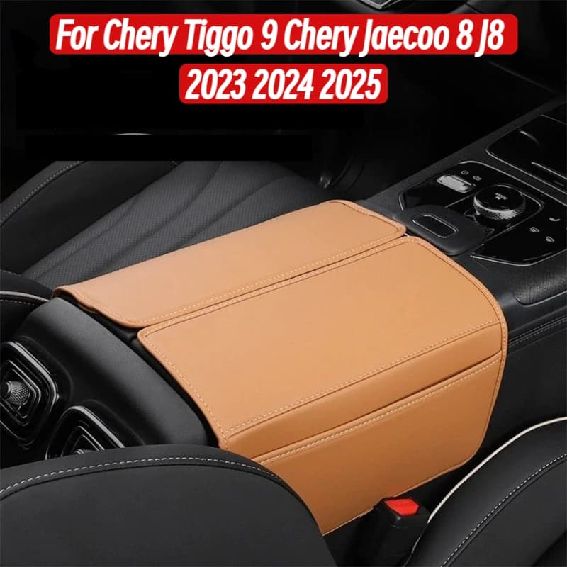For Chery Tiggo 9 Chery Jaecoo 8 J8 2023 2024 2025 Leather Car Center Control Armrest Box Microfiber Trim Cover Max Accessories