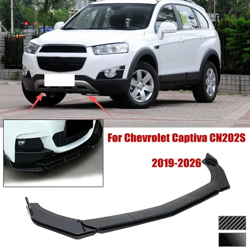 5pcs Front Bumper Shovel For Chevrolet Captiva CN202S 2019-2026 Spoiler Front Bumper Deflector Anti Scratch Protection Device