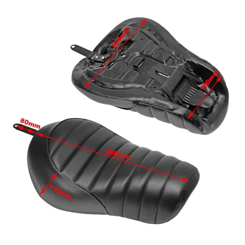 Motorcycle accessories, seat cushion, front seat bag, cross-grain black seat cushion.