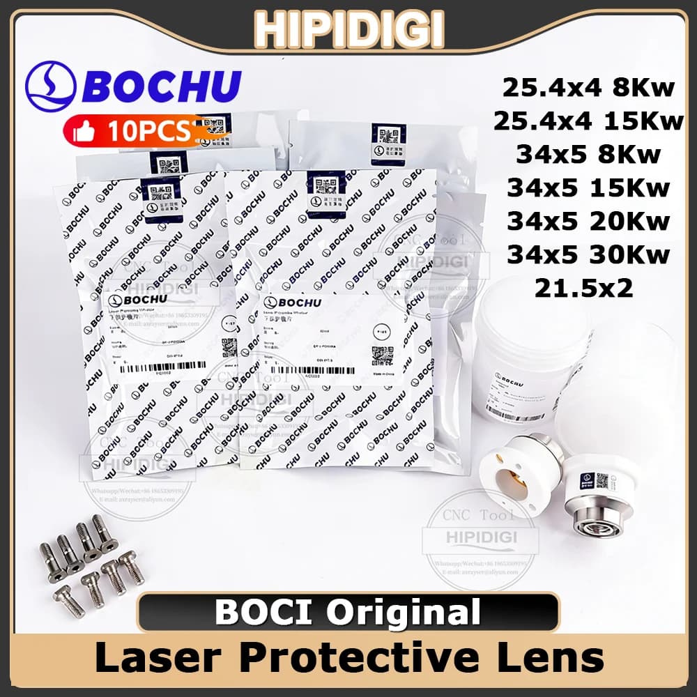 Original BOCI Laser Protective Windows Lens 37x7 34x5 15-40KW Silica Lens BLT641 421 831 For Fiber Laser Cutting Machine Head