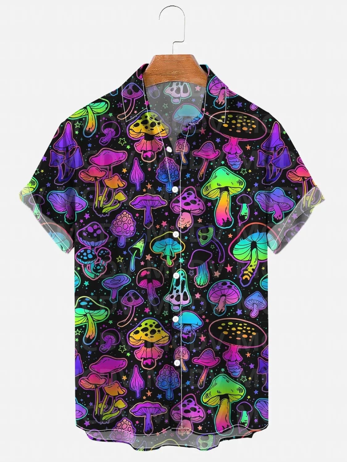 Men's For Women's Mushroom Art Print Casual Shirt Hawaiian Shirt