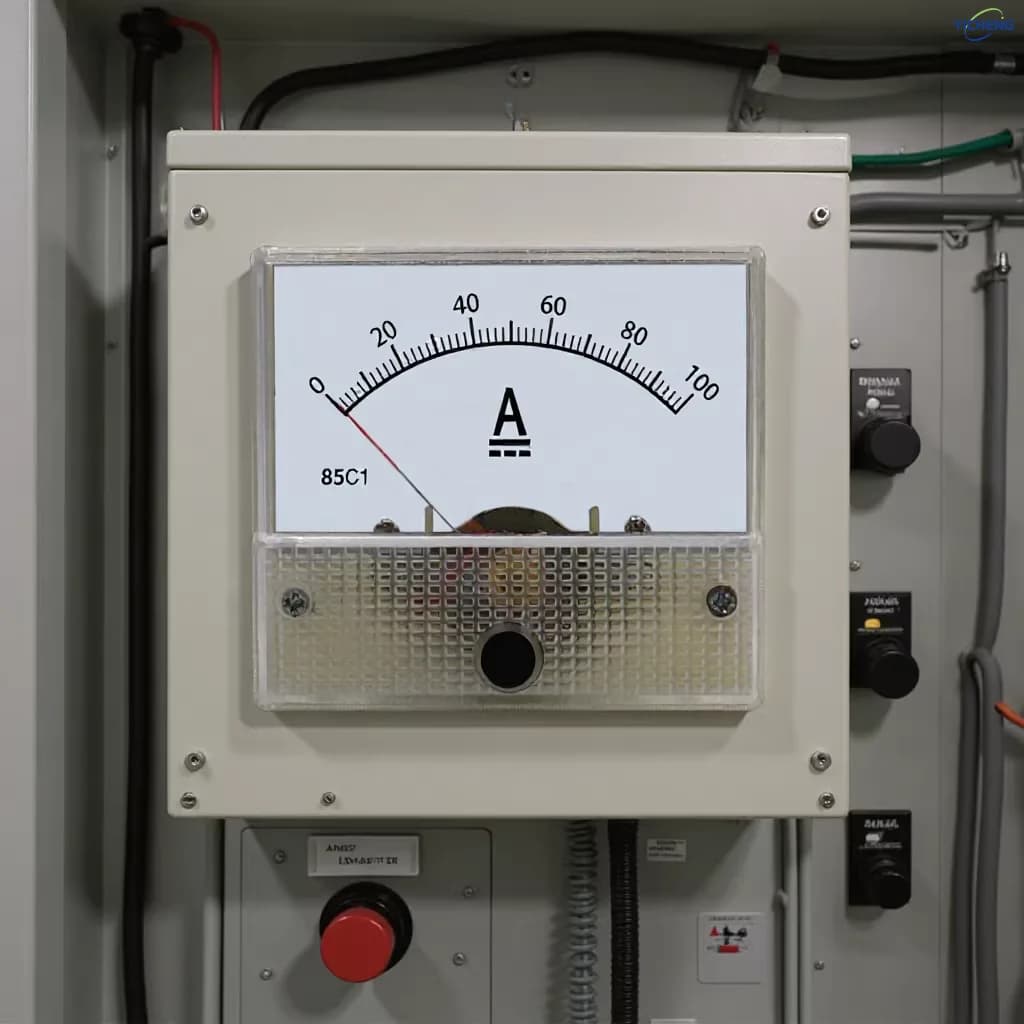 1Pcs 85C1 DC Pointer Type Mechanical Ammeter 1A-30A Direct Connection 30A-500A/75mV Need to Be Equipped with a Splitter for Use