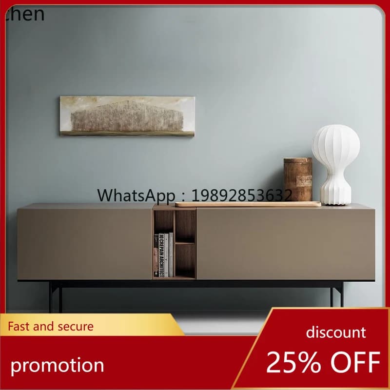 ZML Bedroom Living Room Wall Storage Cabinet Modern Minimalist Furniture