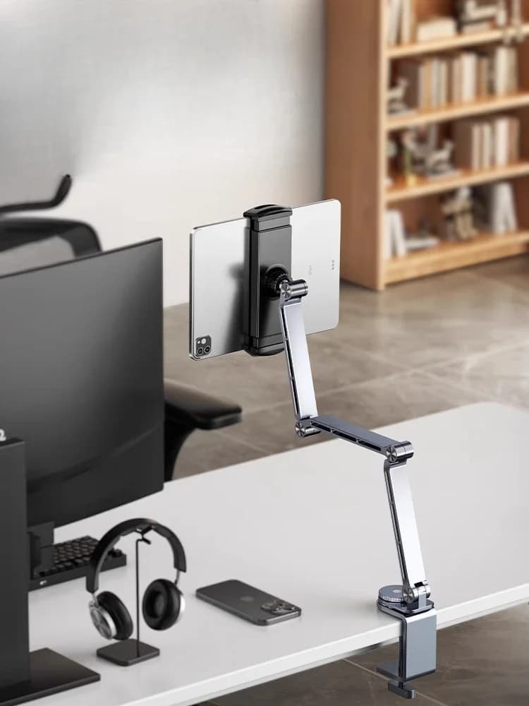 Tablet holder, computer desktop sub-screen support rack