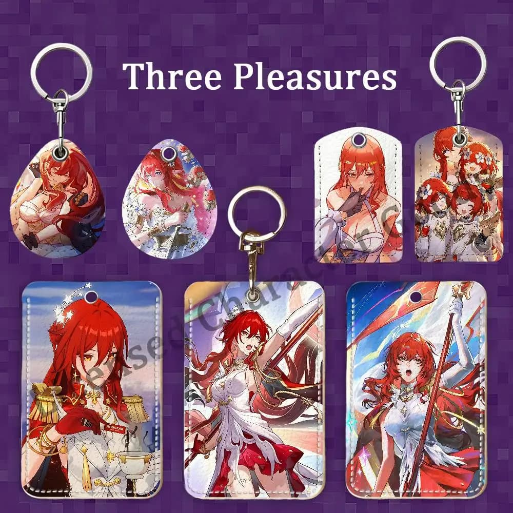 Himeko Nova Premium PU Leather Card Holder Card Case with Metal Carabiner,Customizable Design for Daily Use