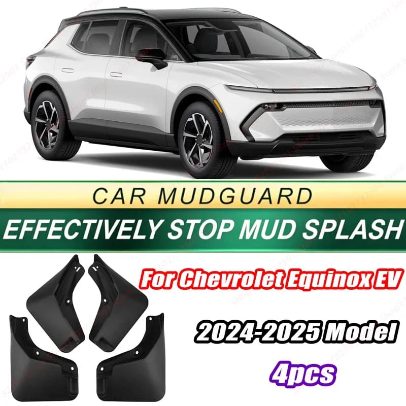 For Chevrolet Equinox EV 2024-2025 Model 4PCS Front Rear Mud Flaps Splash Guards Fender Mudguards Auto Accessories