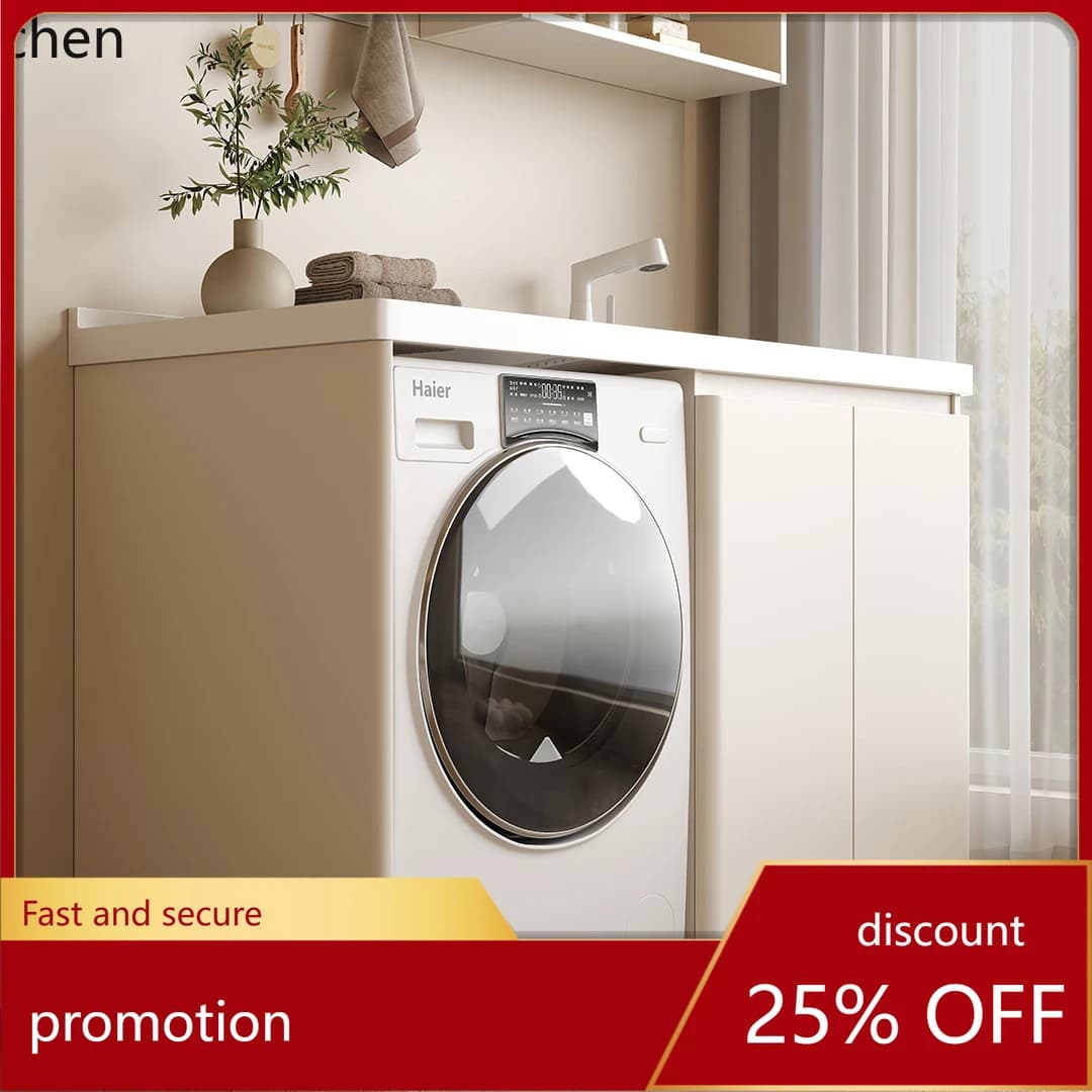 HT paint arc  stainless steel balcony cabinet laundry cabinet significant other with rubbing board