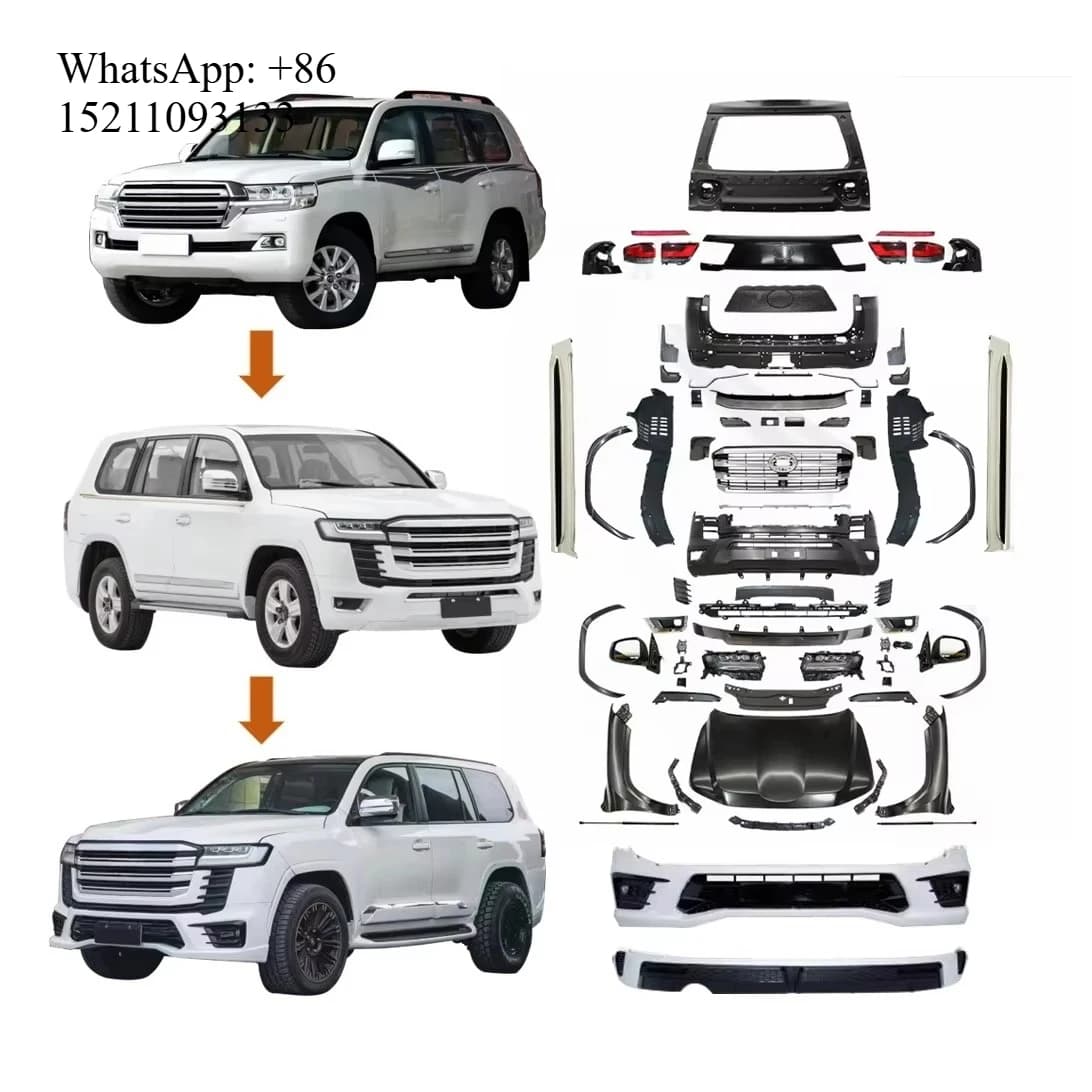 Car Modification Parts for to  Land Cruiser LC200 Retroit to LC300 VRX Body Kit With Facelift Vehicle Parts