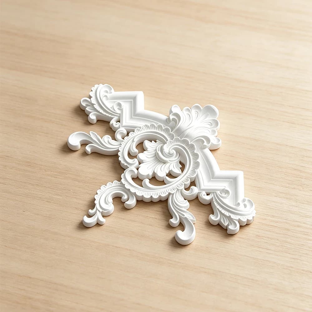 French Style PU Ceiling Molding Corners, Wall Molding, Polyurethane Corner Onlay Applique for Wall Ceiling  Background Decor