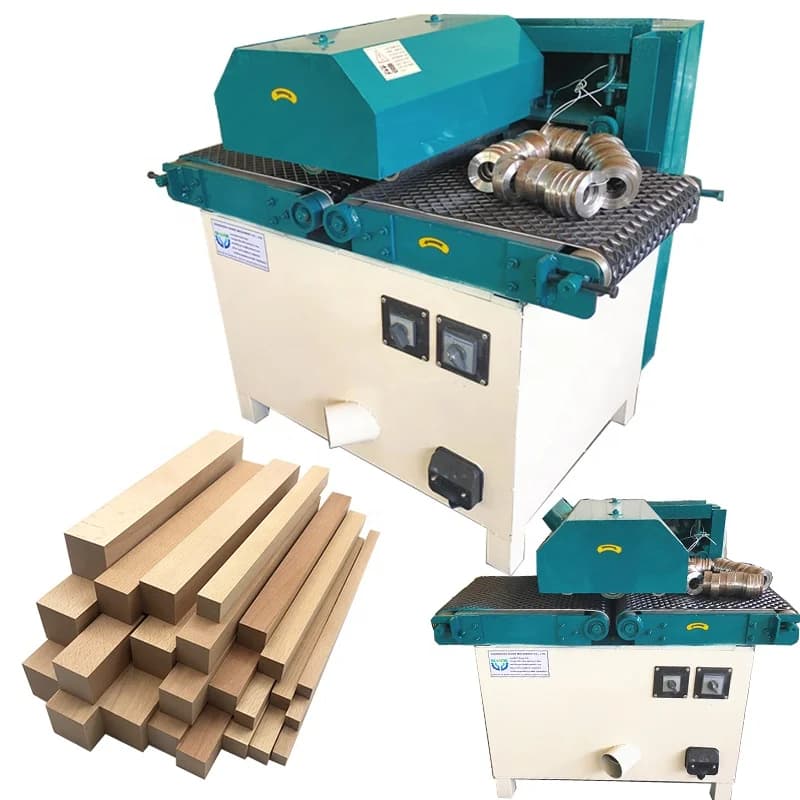 Multi Log Multi Blade Table Panel Saw Rip Multi Blade Wood Cutting Rip Saw Machine