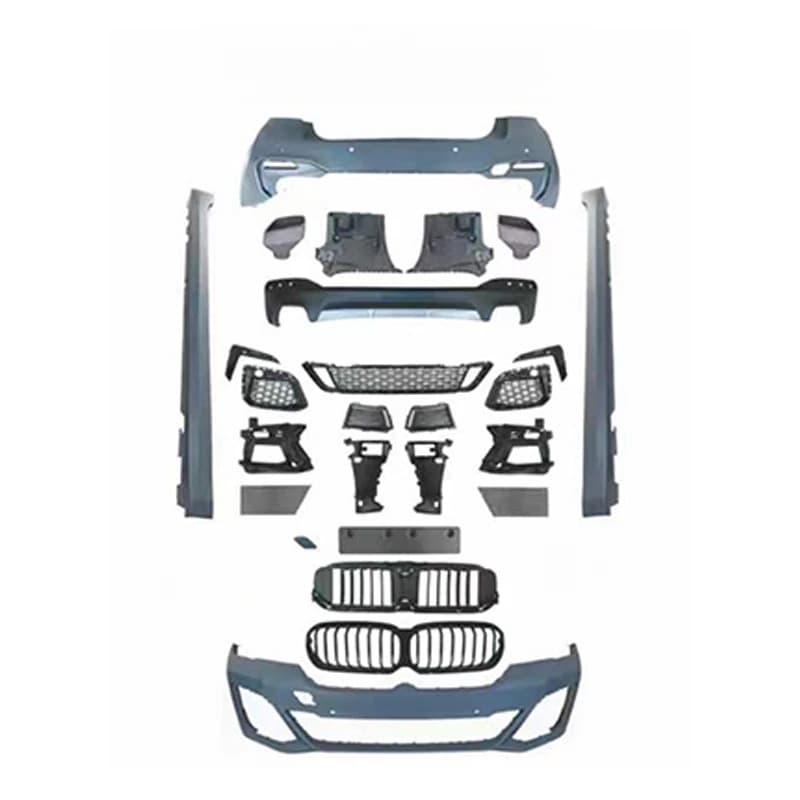 For  5 Series G30 Upgrade G30 LCI Mt Style Body Kit Front Bumper Rear Bumper Hood Grille Headlight Tail Lights