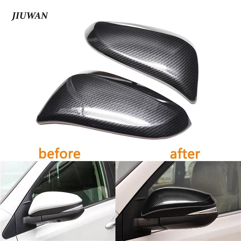 1 Pair Car Side Mirror Trim Covers Car Decoration Accessories for Toyota RAV4 2013-2018 Auto Rearview Mirror Protection Stickers