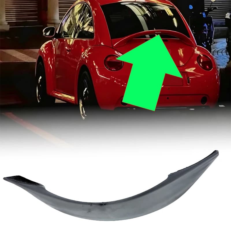 For Volkswagen Beetle 1998-2010 Hollow Rear Spoiler Automobile Exterior Mods Car Body Replacement Accessories