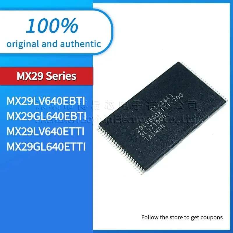 MX29LV640EBTI-70G MX29GL640EBTI-70G MX29LV640ETTI-70G MX29GL640ETTI-70G Black PC shell