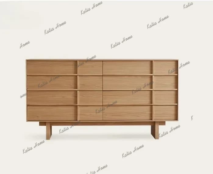 PG Solid wood bedroom bedside locker living room wall storage drawer storage cabinet