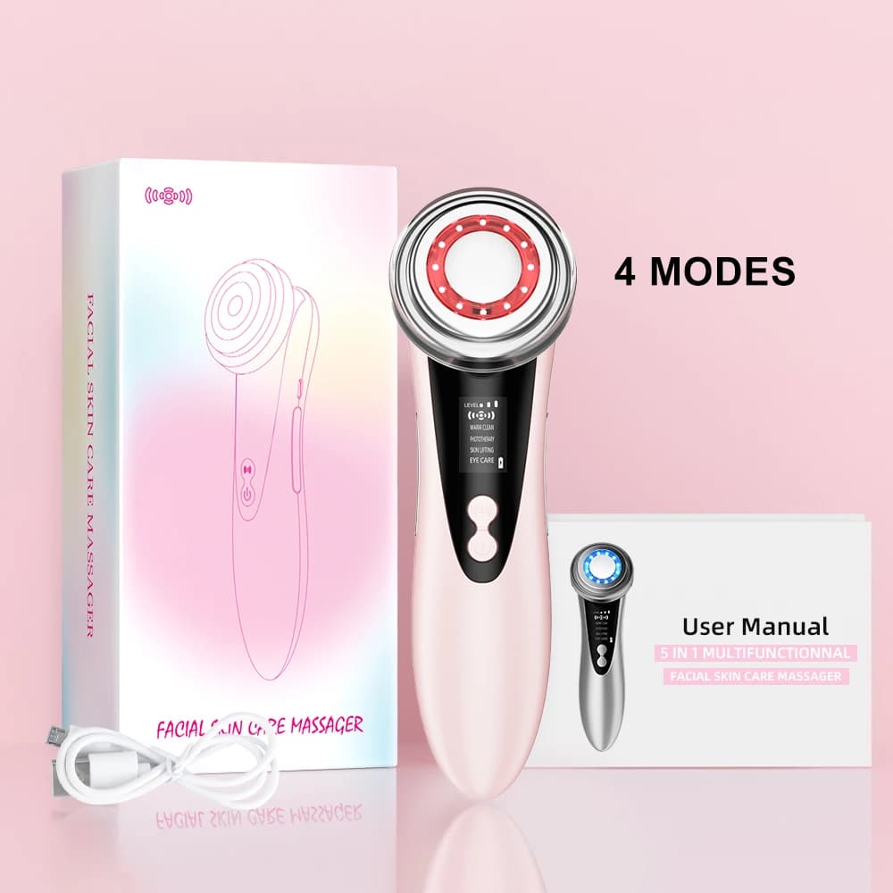 5-in-1 Electric Face Lifting Massager Home Skin Tightening Anti-Aging Beauty Device