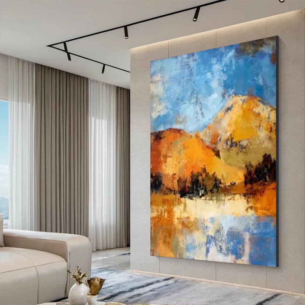 100% Hand-Painted Abstract Oil Painting On Canvas Image Natural Scenery Mural Wall Art Picture Decor Home Living Room Artwork